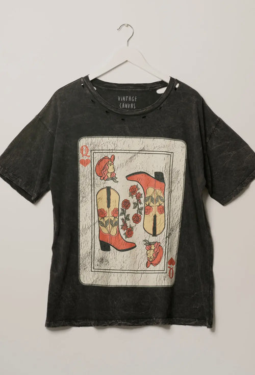 Cowgirl Queen of Hearts Tee